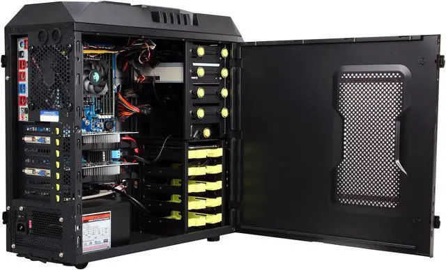 Alt view image 7 of 11 - CybertronPC Desktop PC Kombat-X (TGM4242F) AMD FX-Series FX-6100 16GB DDR3 1TB HDD Dual AMD Radeon HD 6670 1GB Windows 8 64-Bit