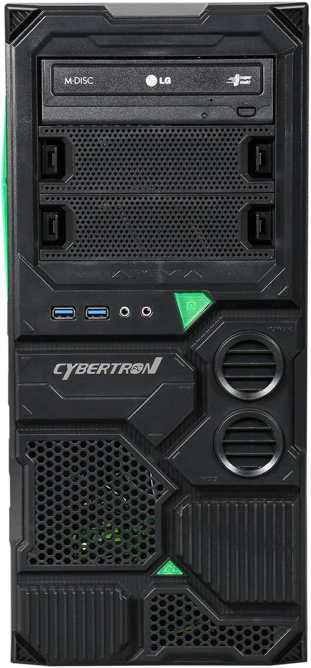 Alt view image 3 of 9 - CybertronPC Desktop PC Borg-709 (Green) AMD FX-Series FX-6300 8GB DDR3 1TB HDD NVIDIA GeForce GTX 750 1 GB Windows 8.1 64-Bit