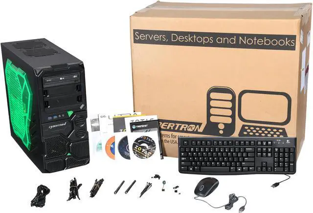 Alt view image 10 of 9 - CybertronPC Desktop PC Borg-709 (Green) AMD FX-Series FX-6300 8GB DDR3 1TB HDD NVIDIA GeForce GTX 750 1 GB Windows 8.1 64-Bit