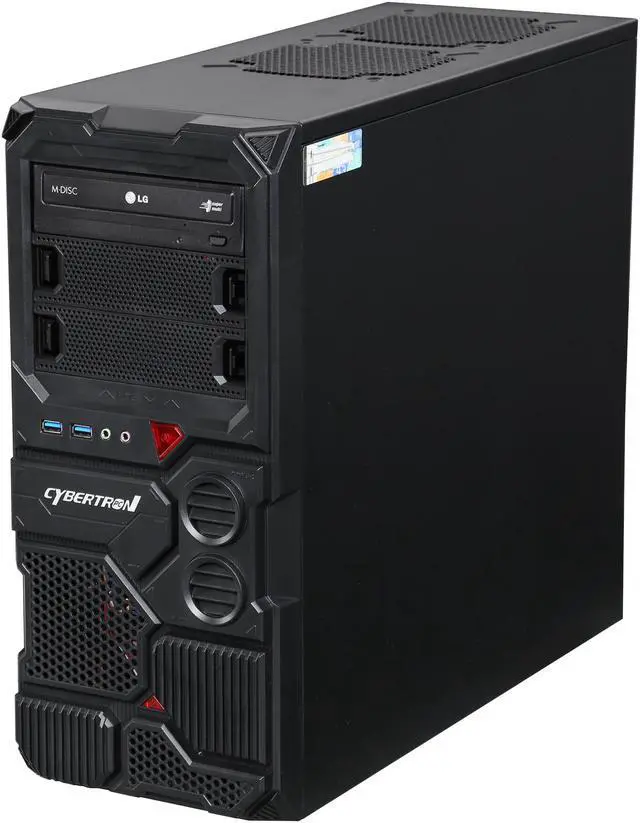 CybertronPC Desktop PC Borg-709 (Red) AMD FX-Series FX-6300