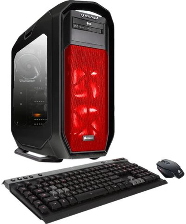 Main image of CybertronPC Desktop Computer Thallium Z170 Intel Core i7-6700K 16GB DDR4 2 TB + 8 GB SSHD HDD 400GB SSD Dual NVIDIA GeForce GTX 980 Ti SLI Windows 10 Home 64-Bit