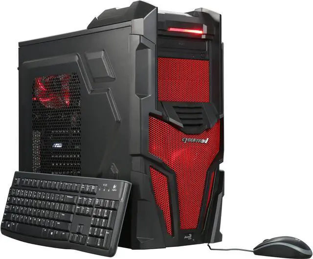 Main image of CybertronPC Desktop PC Shockwave-FX1070 AMD FX-Series FX-6300 8GB DDR3 1TB HDD GeForce GTX 1070 Windows 10 Home 64-Bit