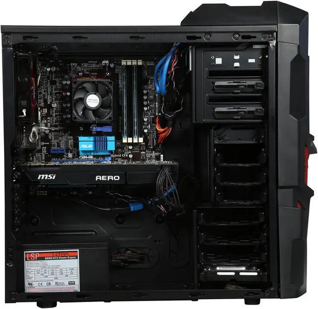 Alt view image 7 of 10 - CybertronPC Desktop PC Shockwave-FX1070 AMD FX-Series FX-6300 8GB DDR3 1TB HDD GeForce GTX 1070 Windows 10 Home 64-Bit