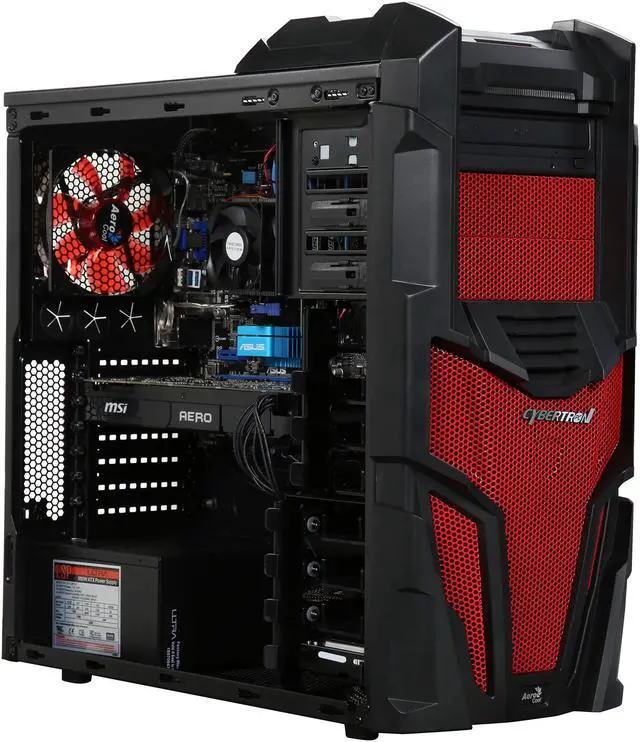 Alt view image 8 of 10 - CybertronPC Desktop PC Shockwave-FX1070 AMD FX-Series FX-6300 8GB DDR3 1TB HDD GeForce GTX 1070 Windows 10 Home 64-Bit