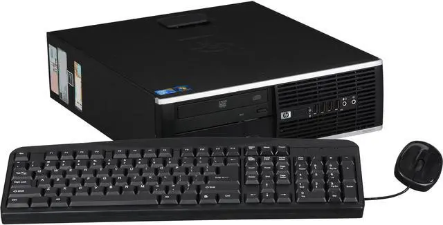 Main image of HP Elite 8000 [Microsoft Authorized Recertified] Small Form Factor Desktop PC with Intel Core 2 Duo 3.0Ghz, 4GB RAM, 160GB HDD, DVDROM, Windows 7 Professional 64 Bit 18-month warranty