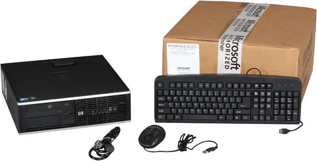 Alt view image 8 of 8 - HP Elite 8000 [Microsoft Authorized Recertified] Small Form Factor Desktop PC with Intel Core 2 Duo 3.0Ghz, 4GB RAM, 160GB HDD, DVDROM, Windows 7 Professional 64 Bit 18-month warranty