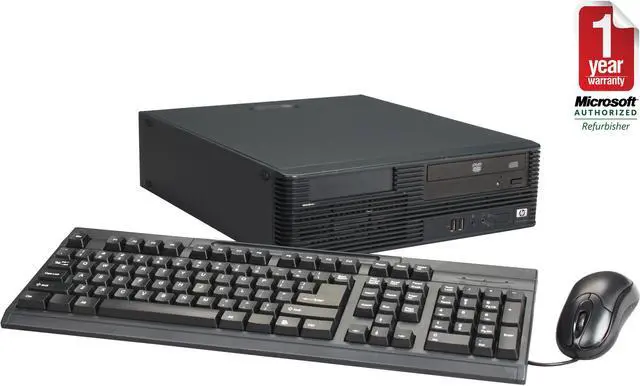 Main image of HP DX7400 [Microsoft Authorized Recertified] Small Form Factor Desktop PC with Intel Core 2 Duo 2.33Ghz, 2GB RAM, 160GB HDD, DVDROM, Windows 7 Professional 32 Bit
