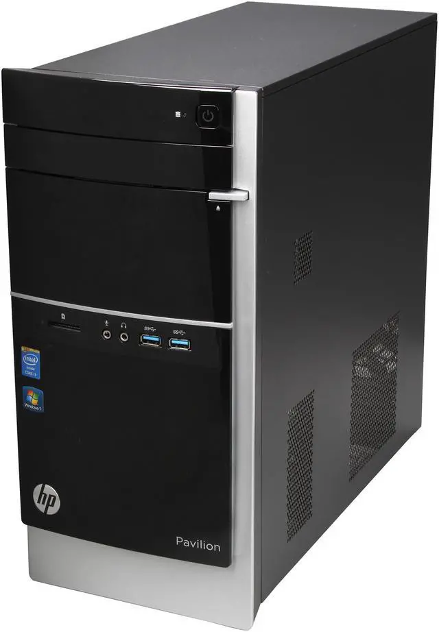 Alt view image 3 of 9 - HP Desktop PC Pavilion 500-291 (F3E66AA#ABA) Intel Core i3-4130 4GB DDR3 1TB HDD Intel HD Graphics 4400 Windows 7 Professional 64-Bit