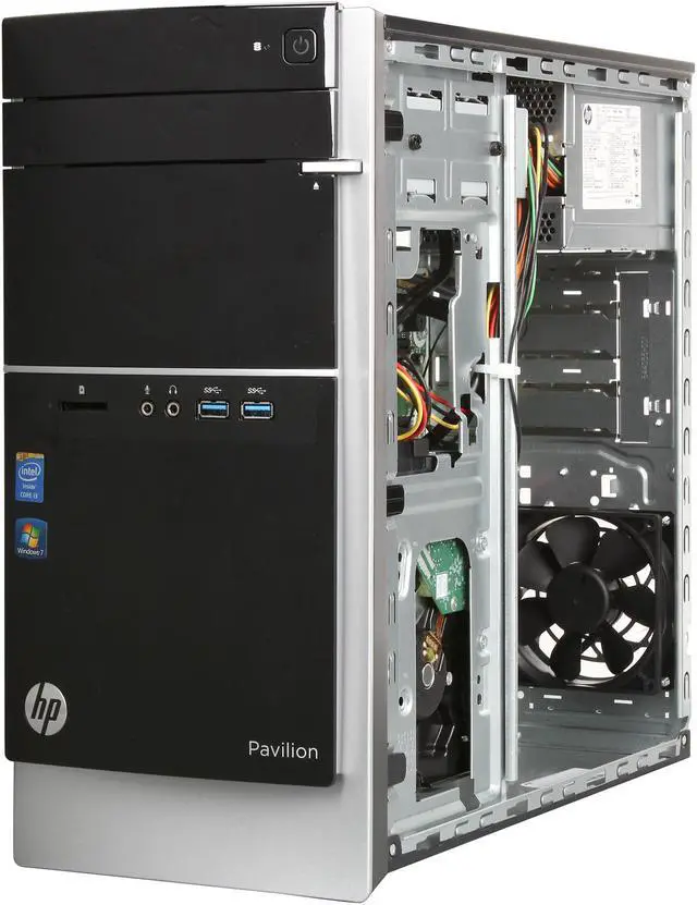 Alt view image 7 of 9 - HP Desktop PC Pavilion 500-291 (F3E66AA#ABA) Intel Core i3-4130 4GB DDR3 1TB HDD Intel HD Graphics 4400 Windows 7 Professional 64-Bit