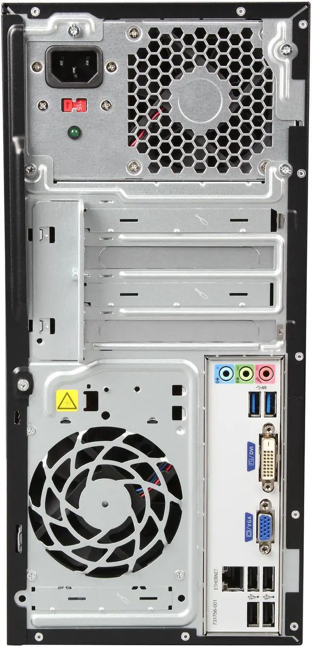 Alt view image 8 of 9 - HP Desktop PC Pavilion 500-291 (F3E66AA#ABA) Intel Core i3-4130 4GB DDR3 1TB HDD Intel HD Graphics 4400 Windows 7 Professional 64-Bit