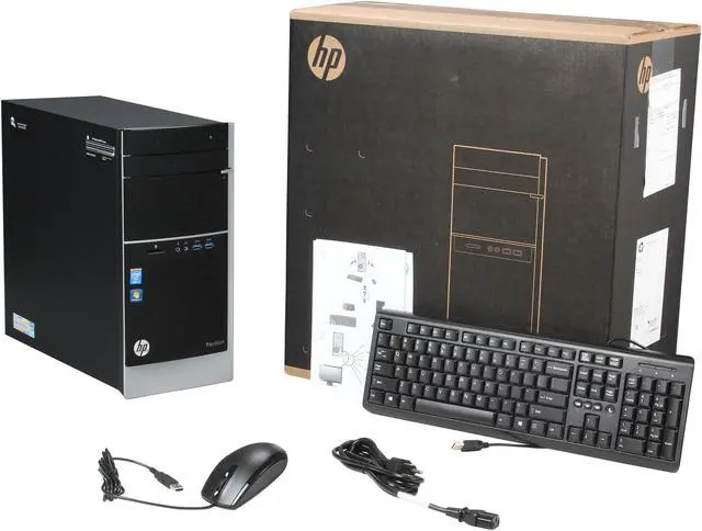 Alt view image 9 of 9 - HP Desktop PC Pavilion 500-291 (F3E66AA#ABA) Intel Core i3-4130 4GB DDR3 1TB HDD Intel HD Graphics 4400 Windows 7 Professional 64-Bit