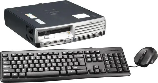 Main image of HP DC7100 [Microsoft Authorized Recertified] Ultra Small Form Factor Desktop PC with Intel Pentium 4 2.8Ghz, 2GB RAM, 80GB HDD, DVDROM, Windows 7 Home 32 Bit