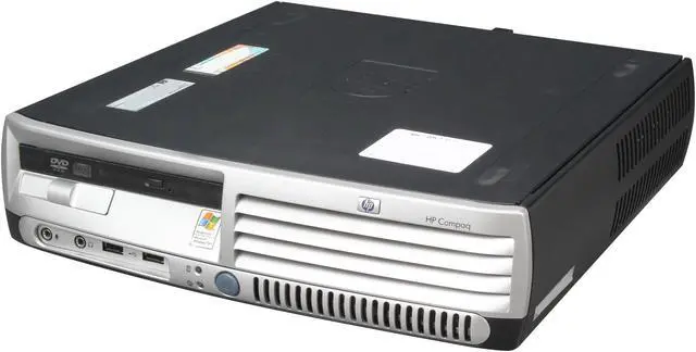 Alt view image 3 of 8 - HP DC7100 [Microsoft Authorized Recertified] Ultra Small Form Factor Desktop PC with Intel Pentium 4 2.8Ghz, 2GB RAM, 80GB HDD, DVDROM, Windows 7 Home 32 Bit