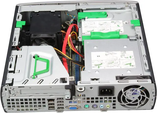 Alt view image 6 of 8 - HP DC7100 [Microsoft Authorized Recertified] Ultra Small Form Factor Desktop PC with Intel Pentium 4 2.8Ghz, 2GB RAM, 80GB HDD, DVDROM, Windows 7 Home 32 Bit