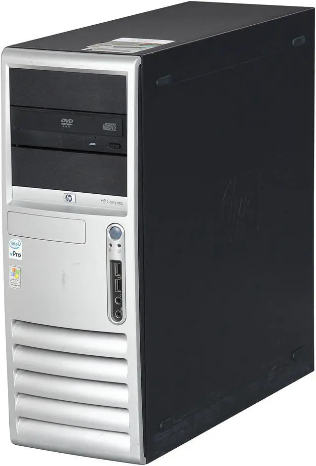 Alt view image 3 of 9 - HP Desktop PC DC7700 (DTCOMQ7700-MT2W) 1.80GHz 2GB 160GB HDD Intel GMA 3100 Windows 7 Home Premium