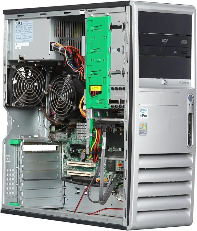Alt view image 7 of 9 - HP Desktop PC DC7700 (DTCOMQ7700-MT2W) 1.80GHz 2GB 160GB HDD Intel GMA 3100 Windows 7 Home Premium