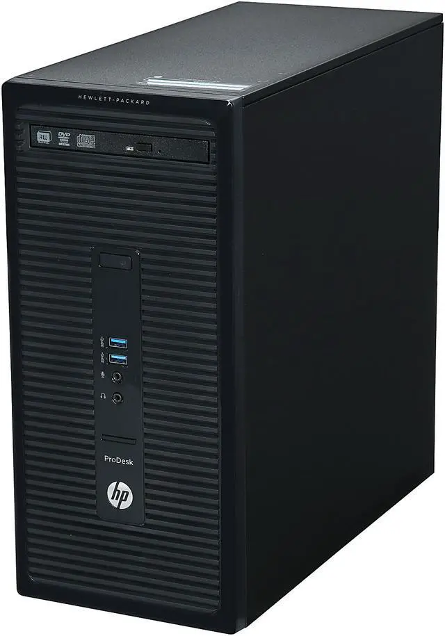 Alt view image 3 of 9 - HP Desktop Computer ProDesk 405 G2 Microtower (J6D48UT#ABA) A8-Series APU A8-6410 (2.00 GHz) 4 GB DDR3 500 GB HDD AMD Radeon HD 8400 Windows 8.1 Pro 64-Bit