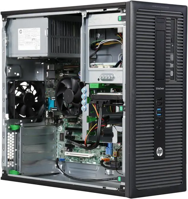 Alt view image 7 of 10 - HP Desktop PC J6D89UT#ABA Intel Core i5-4590 4GB DDR3 500GB HDD Intel HD Graphics 4600 Windows 7 Professional 64-Bit with Windows 8.1 Pro License