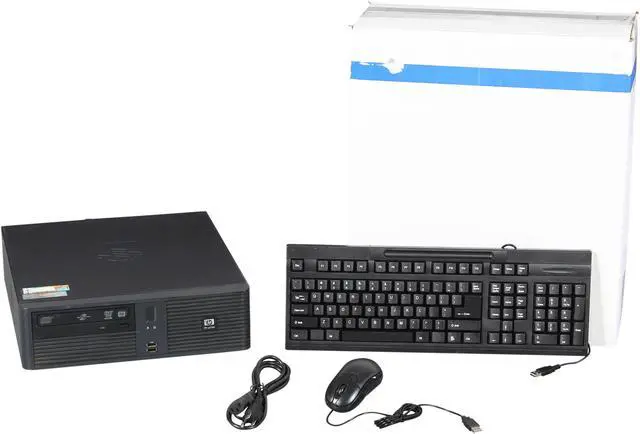 Alt view image 8 of 8 - HP RP5700 [Microsoft Authorized Recertified] Point of Sale Desktop PC with Intel Core 2 Duo 1.8Ghz, 4GB RAM, 160GB HDD, DVDRW, 3 Powered USB 2.0 +12V, 1 Powered USB 2.0 +24V, Windows 7 Pro 64 Bit