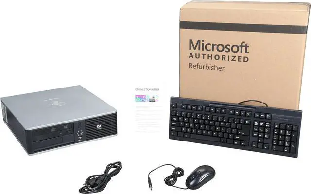 Alt view image 9 of 9 - HP DC5800 [Microsoft Authorized Recertified] Small Form Factor Desktop PC with Intel Pentium Dual Core 2.0Ghz, 2GB RAM, 160GB HDD, DVD-CDRW Combo, Windows 7 Home Premium 32 Bit
