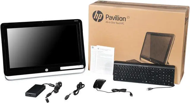 Alt view image 7 of 7 - HP All-in-One PC Pavilion TouchSmart 23-h110 AMD A8-6500T 4GB DDR3 500GB HDD AMD Radeon HD 8550D Windows 8.1 64-Bit