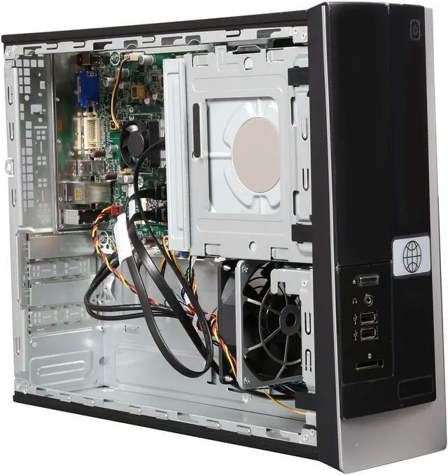 Alt view image 7 of 9 - HP Pavilion Slimline Desktop AMD E1-2500, 4GB RAM, 500GB HDD, Radeon HD8240, DVDRW Lightscribe, Windows 8 Pro 64 Bit