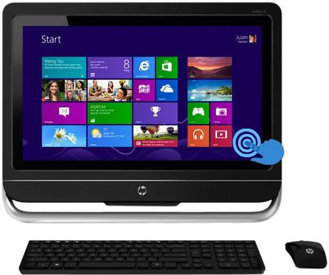 Refurbished: HP All-in-One PC Pavilion Touchsmart 23-H109 AMD A10