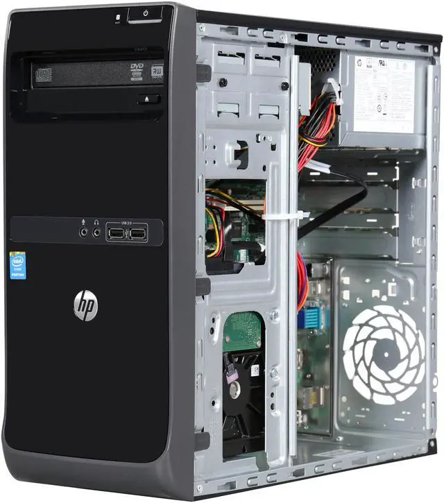 Alt view image 7 of 9 - HP 200-G1 Desktop PC (L5L54US#ABA) Pentium J2900 (2.41GHz) 4GB DDR3 500GB HDD Windows 7 Professional Pre-installed with Windows 8.1 Pro License