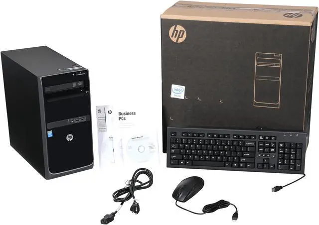 Alt view image 9 of 9 - HP 200-G1 Desktop PC (L5L54US#ABA) Pentium J2900 (2.41GHz) 4GB DDR3 500GB HDD Windows 7 Professional Pre-installed with Windows 8.1 Pro License