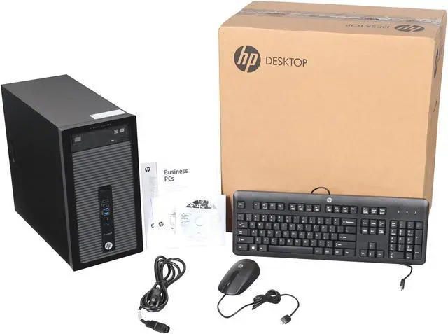 Alt view image 9 of 9 - HP Desktop PC ProDesk 405-G1 (L5M60US#ABA) AMD A4-5000 4GB DDR3 500GB HDD AMD Radeon HD 8330 Windows 7 Professional Pre-installed with Windows 8.1 Pro License and Media