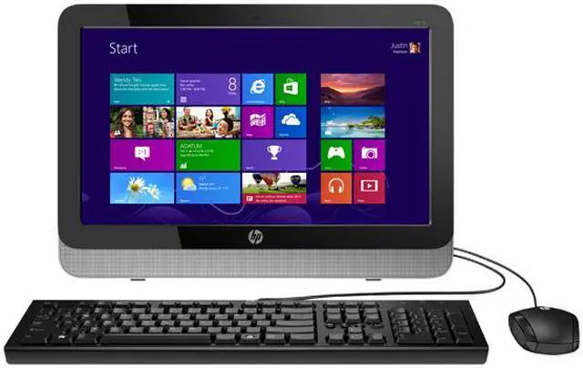 Alt view image 2 of 3 - HP 18" All-In One Desktop (18-5110) with AMD E1-2500 1.40Ghz, 4GB RAM, 500GB HDD, Radeon HD 8240, Webcam, Windows 8.1