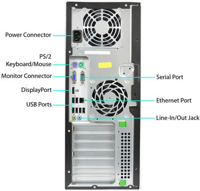 Alt view image 3 of 3 - HP Desktop Computer 8200 Intel Core i5-2500 8 GB 1TB HDD Intel HD Graphics 2000 Windows 10 Pro 64-Bit
