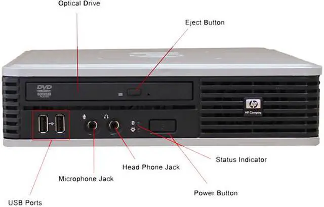 Alt view image 3 of 4 - HP Desktop Computer DC7900 Intel Core 2 Duo E8400 4GB DDR2 80GB HDD Intel GMA 4500 Windows 7 Professional 64-bit