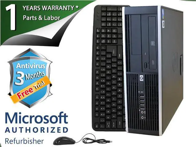 Main image of HP Desktop Computer 6000 Pro Intel Pentium E6300 4GB DDR3 250GB HDD Intel GMA 4500 Windows 7 Professional 64-bit