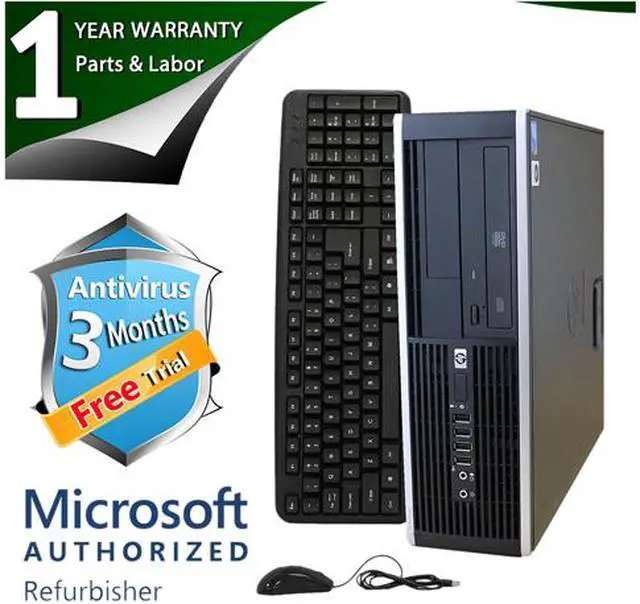 Main image of HP Desktop Computer 6005 Pro AMD Phenom II X2 B55 4GB DDR3 750GB HDD ATI Radeon HD 4200 Windows 7 Professional 64-bit