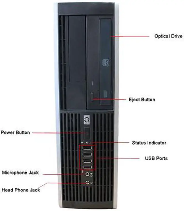 Alt view image 3 of 4 - HP Desktop Computer 6005 Pro AMD Phenom II X2 B55 4GB DDR3 750GB HDD ATI Radeon HD 4200 Windows 7 Professional 64-bit