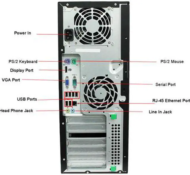 Alt view image 4 of 4 - HP Desktop Computer Elite 8000 Intel Core 2 Duo E8400 4GB DDR3 500GB HDD Intel GMA 4500 Windows 7 Professional 64-bit