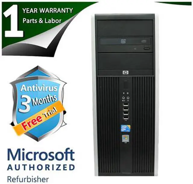 Alt view image 2 of 4 - HP Desktop Computer Elite 8000 Intel Core 2 Duo E8400 4GB DDR3 500GB HDD Intel GMA 4500 Windows 7 Professional 64-bit