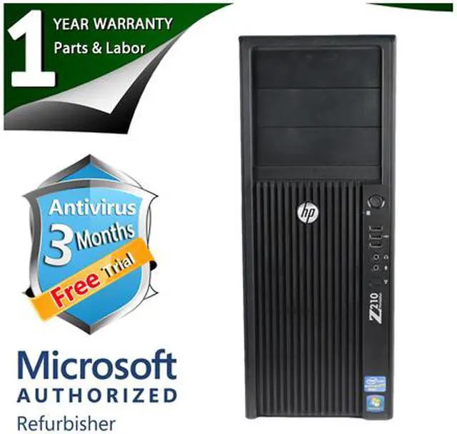 Alt view image 2 of 4 - HP Desktop Computer Z210 Intel Xeon E3-1240 8GB DDR3 2TB HDD NVIDIA NVS 300 Windows 7 Professional 64-bit
