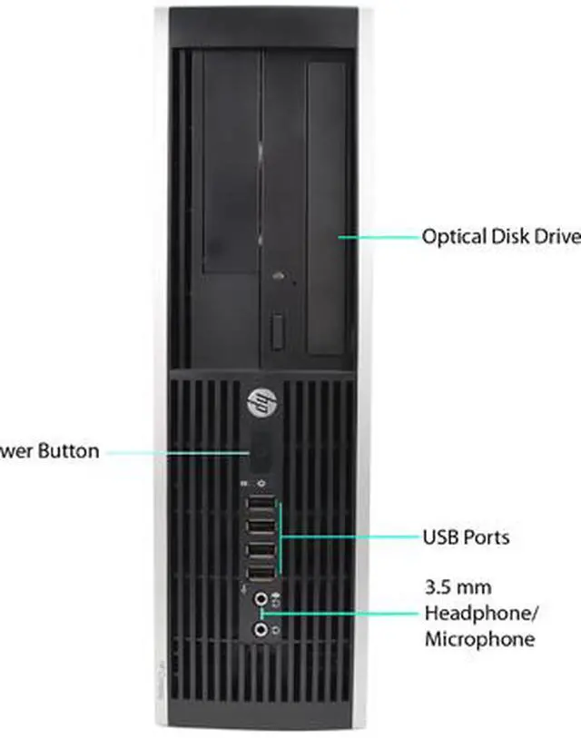 Alt view image 2 of 3 - HP A Grade Desktop Computer 6200 Intel Core i3-2100 4GB DDR3 500GB HDD Intel HD Graphics 2000 Windows 10 Pro 64-Bit