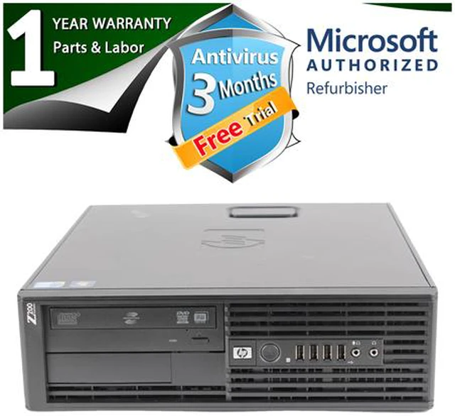 Alt view image 2 of 5 - HP Desktop Computer Z200 Intel Core i5-650 8GB DDR3 2TB HDD Intel HD Graphics Windows 7 Professional 64-bit