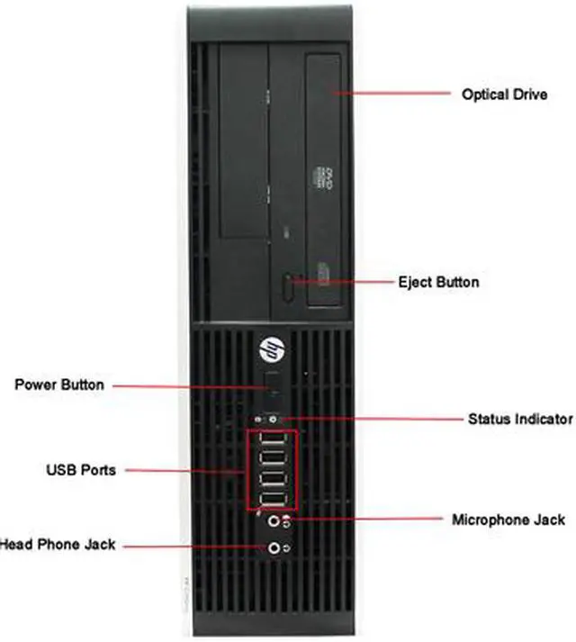 Alt view image 3 of 4 - HP Desktop Computer Elite 8300 Intel Core i3-3220 8GB DDR3 500GB HDD Windows 10 Pro 64-bit Multi-Language, English / Spanish
