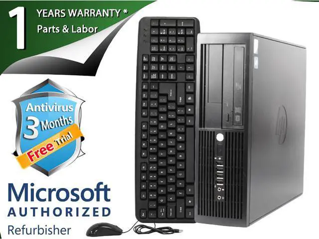 Main image of HP Desktop Computer 4000 Pro Intel Core 2 Duo E7500 2GB DDR3 160GB HDD Windows 7 Professional 64-bit