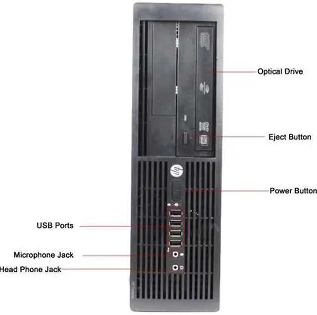 Alt view image 3 of 4 - HP Desktop Computer 4000 Pro Intel Core 2 Duo E7500 2GB DDR3 160GB HDD Windows 7 Professional 64-bit