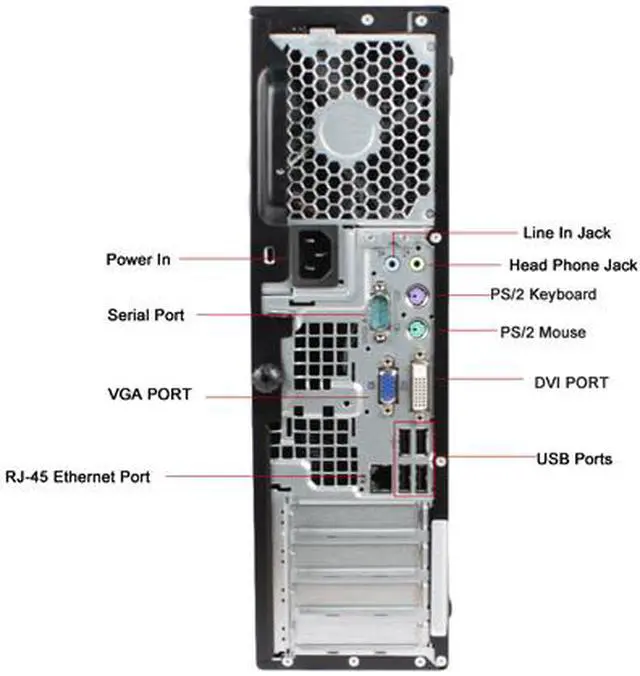 Alt view image 4 of 4 - HP Desktop Computer 4000 Pro Intel Core 2 Duo E7500 2GB DDR3 160GB HDD Windows 7 Professional 64-bit