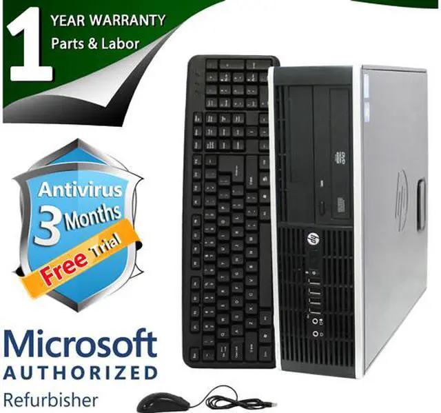 Main image of HP Desktop Computer 6200 Pro Intel Pentium G840 4GB DDR3 250GB HDD Windows 7 Professional 64-Bit Multi-Language, English / Spanish