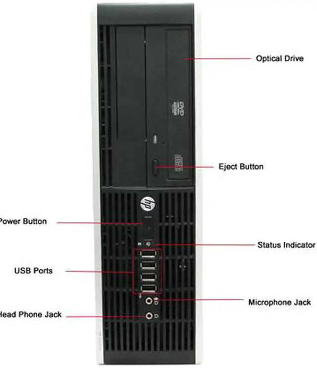 Alt view image 3 of 4 - HP Desktop Computer 6200 Pro Intel Pentium G840 4GB DDR3 250GB HDD Windows 7 Professional 64-Bit Multi-Language, English / Spanish