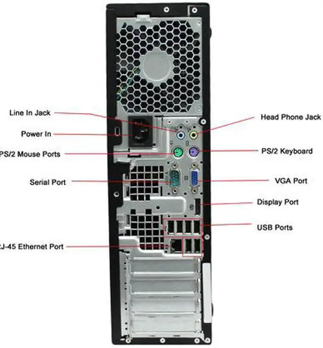 Alt view image 4 of 4 - HP Desktop Computer 6200 Pro Intel Pentium G840 4GB DDR3 250GB HDD Windows 7 Professional 64-Bit Multi-Language, English / Spanish