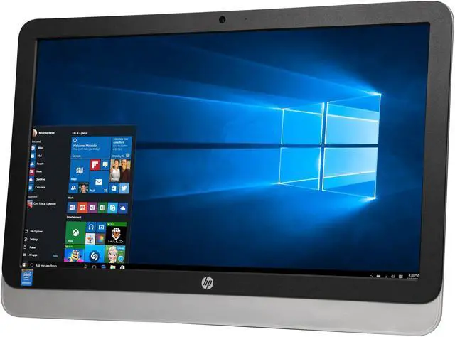 Alt view image 3 of 7 - HP All-in-One Computer 22-3019 Intel Pentium G3250T 4 GB DDR3L 1TB HDD 21.5" Windows 8.1
