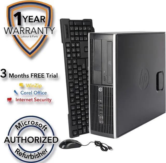 Main image of HP Desktop Computer Elite 8200 Intel Core i5-2400 8GB DDR3 1TB HDD Intel HD Graphics 2000 Windows 7 Professional 64-bit